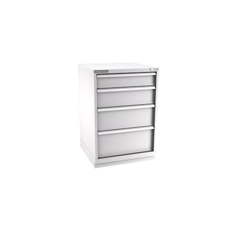 Champion Tool Storage Modular Tool Cabinet, 4 Drawer, Light Gray, Steel, 28 in W x 28-1/2 in D x 41-3/4 in H S18000402ILCFTB-LG